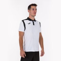 JOMA CHAMPION V PÓLÓ RÖVID UJJÚ FEHÉR - FEKETE