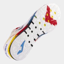 JOMA TOP FLEX REBOUND 2476 TEREMLABDARÚGÓ CIPŐ FEHÉR-PIROS-SÁRGA-KÉK