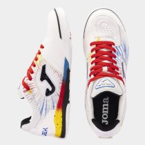 JOMA TOP FLEX REBOUND 2476 TEREMLABDARÚGÓ CIPŐ FEHÉR-PIROS-SÁRGA-KÉK