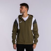 JOMA CONFORT III ZIP-UPKAPUCNIS PULÓVER KHAKI