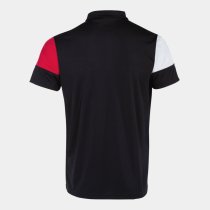 JOMA CREW V SHORT SLEEVE POLO FEKETE PIROS FEHÉR