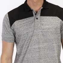 JOMA POLO SHIRT WINNER II COTTON MELANGE-BLACK S/S